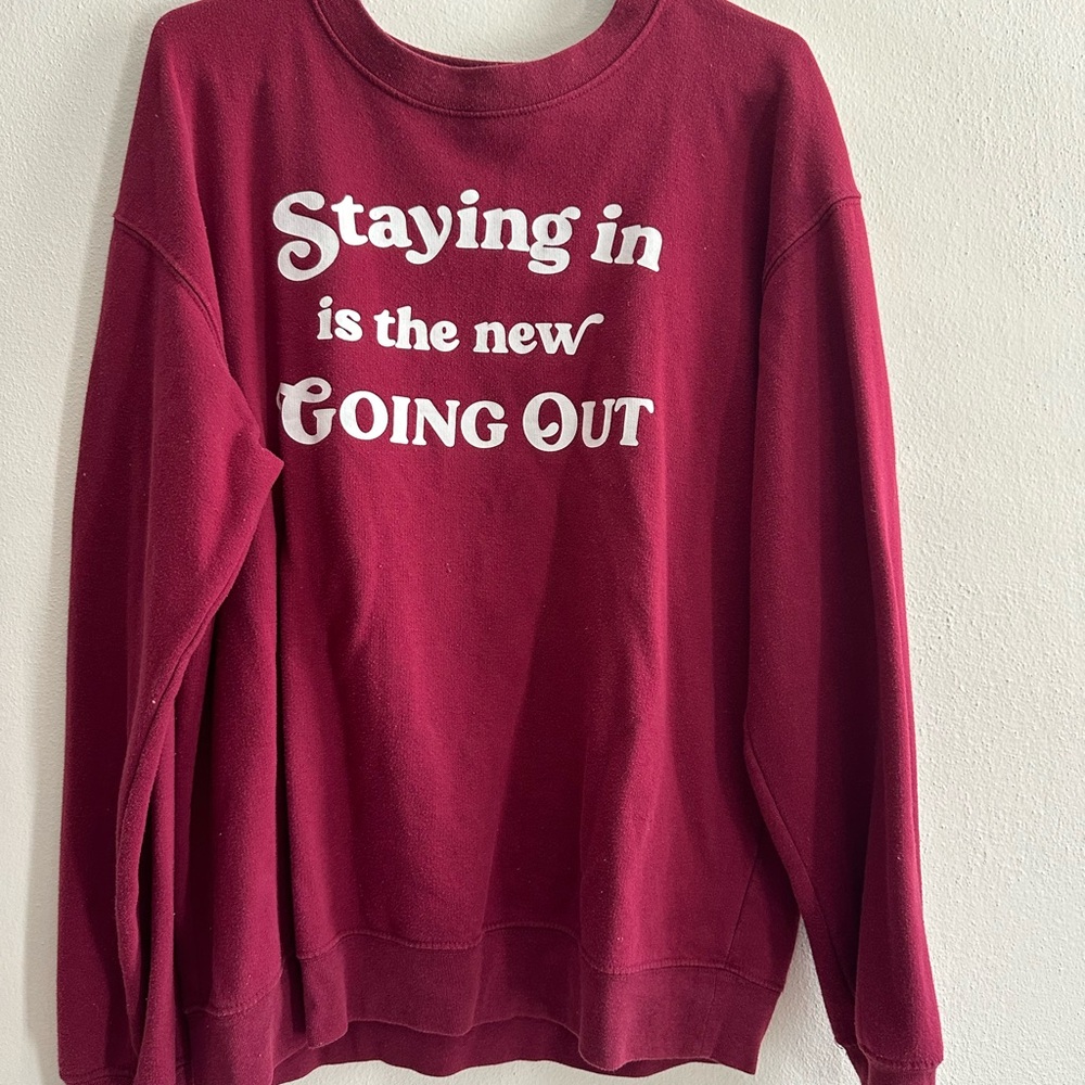 Red Graphic Sweatshirt